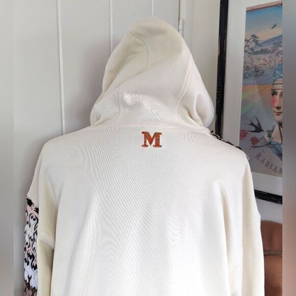 Missoni Elevated Maximalist Cozy Coastal Countryside Patchwork Hoodie XS - Picture 11 of 15
